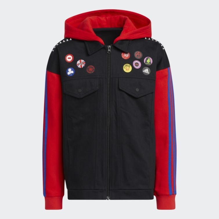 Sweat à Capuche Adidas Donovan Mitchell X Marvel's Spider Punk Noir