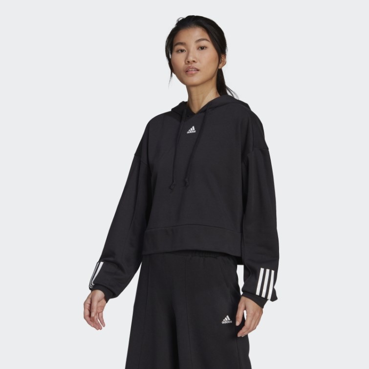 Sweat à Capuche Hyperglam French Terry Noir Adidas