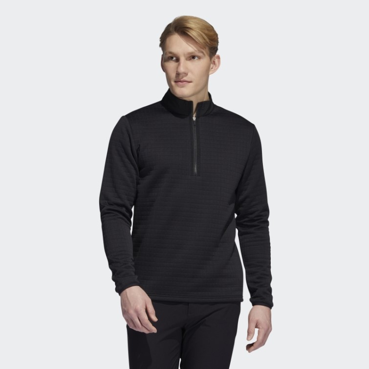 Pull 1/4 Zip Déperlant Adidas Noir