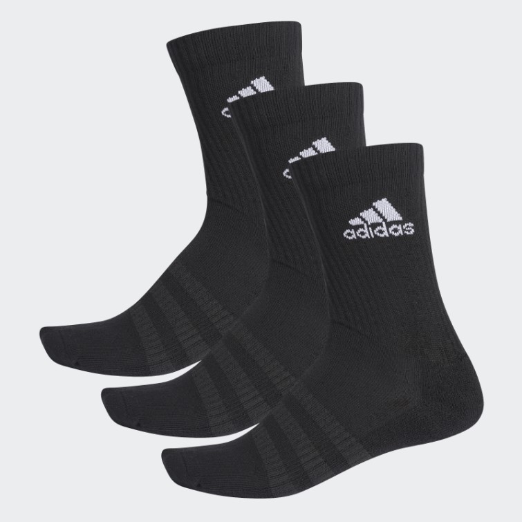 Adidas Chaussettes Mi-mollet Matelassées 3 Paires Blanc Chaud