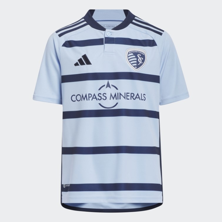 Maillot Domicile Kansas City 23/24 Bleu Fluo Adidas
