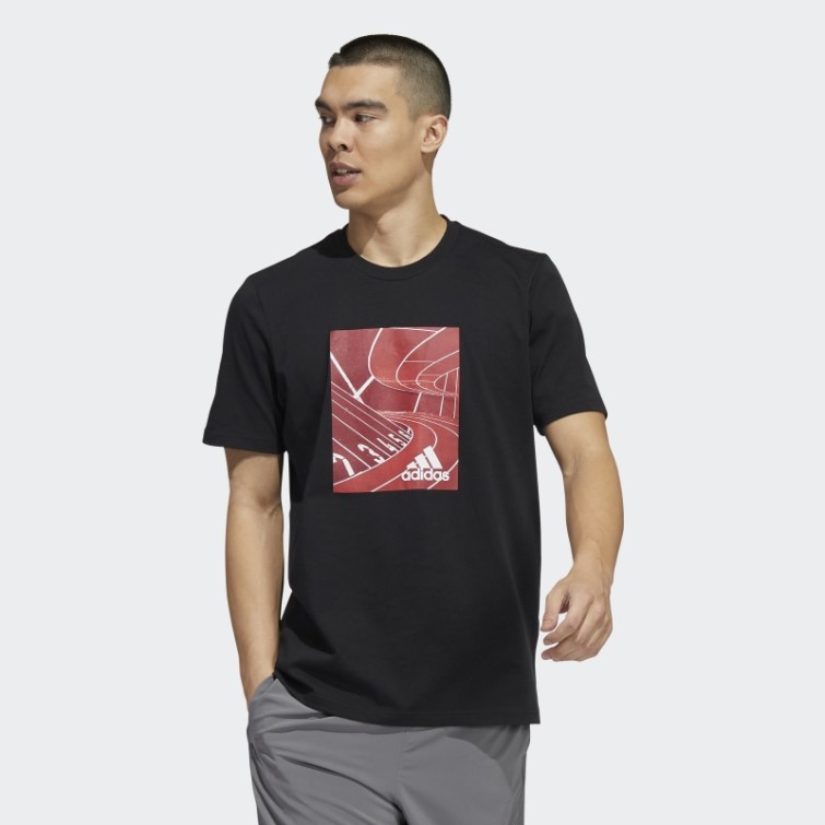 Basics Photo Real T-shirt Graphique Adidas Noir