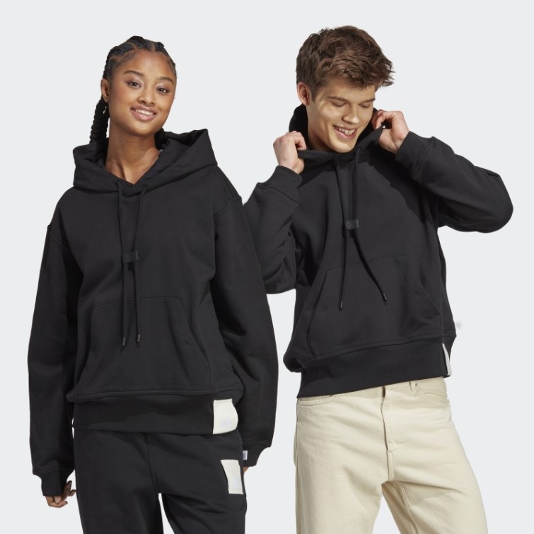 Sweat à Capuche En Molleton épais Noir Lounge Adidas