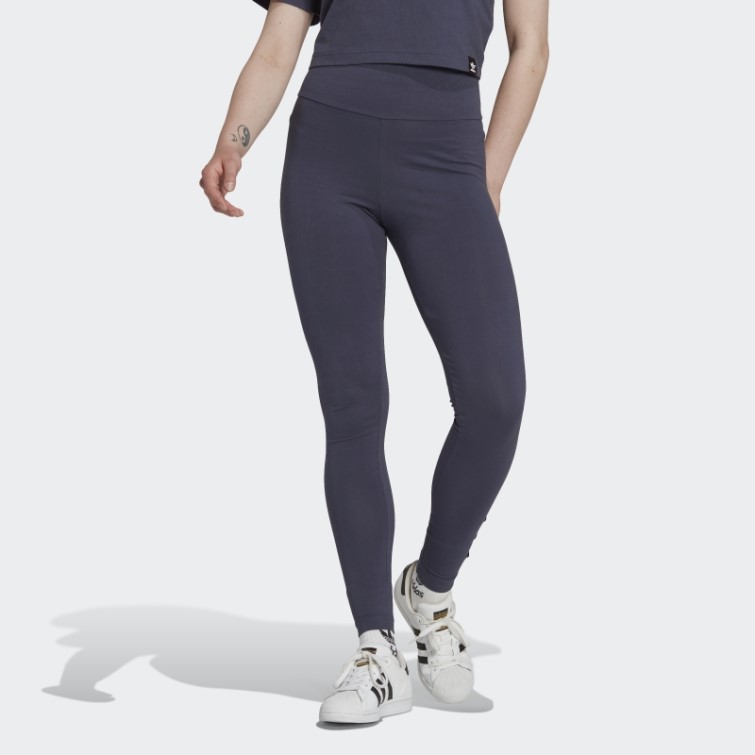 Legging Brodé Adidas Bleu Marine