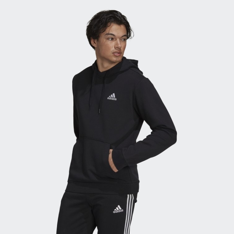 Adidas Sweat à Capuche Polaire Adidas Essentials élégant Blanc