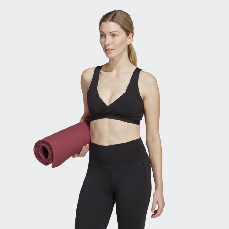 Soutien-gorge D'allaitement à Maintien Léger Adidas Yoga Essentials Studio Noir