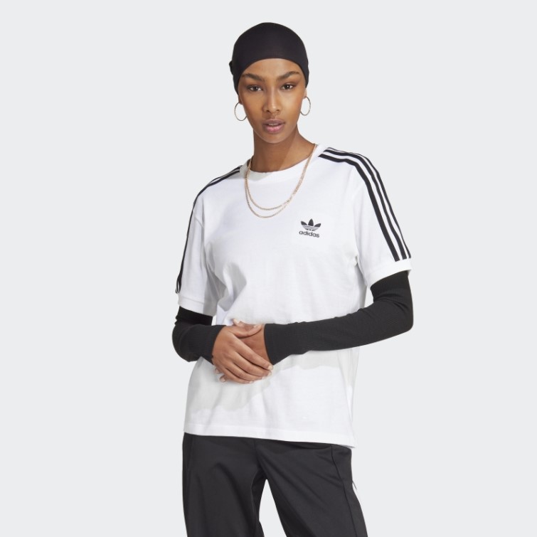 Adicolor Classics 3-stripes T-shirt Adidas Blanc