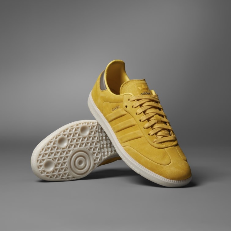 Adidas Chaussures De Samba Dorées