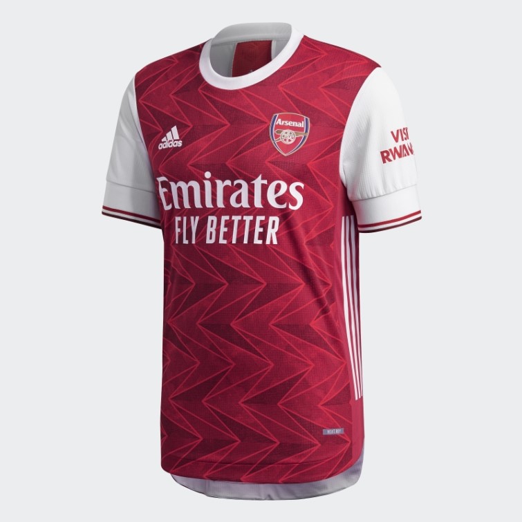 Maillot Arsenal Domicile Authentique 20/21 Bordeaux Adidas