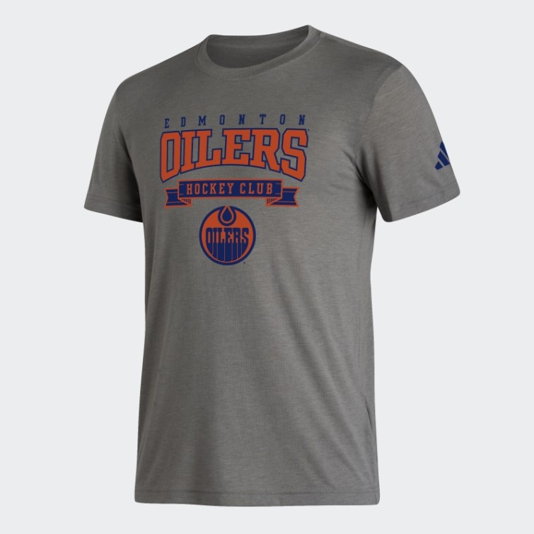 T-shirt Mélange Adidas Oilers Core Heather