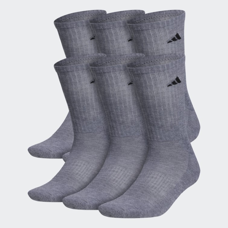 Chaussettes Athlétiques Matelassées Gris Moyen 6 Paires Adidas