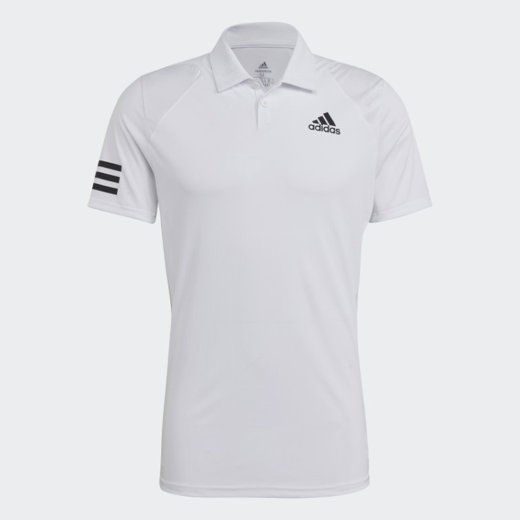 Polo Club Tennis 3 Bandes Blanc Adidas