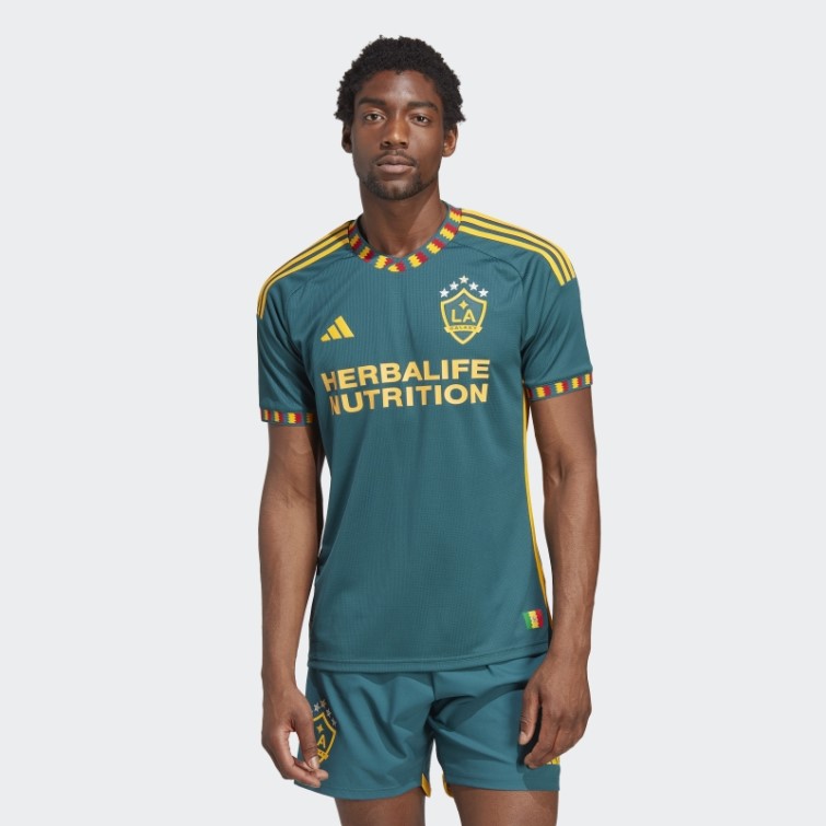 Maillot Authentique Adidas La Galaxy 23/24 Extérieur Mystère Vert