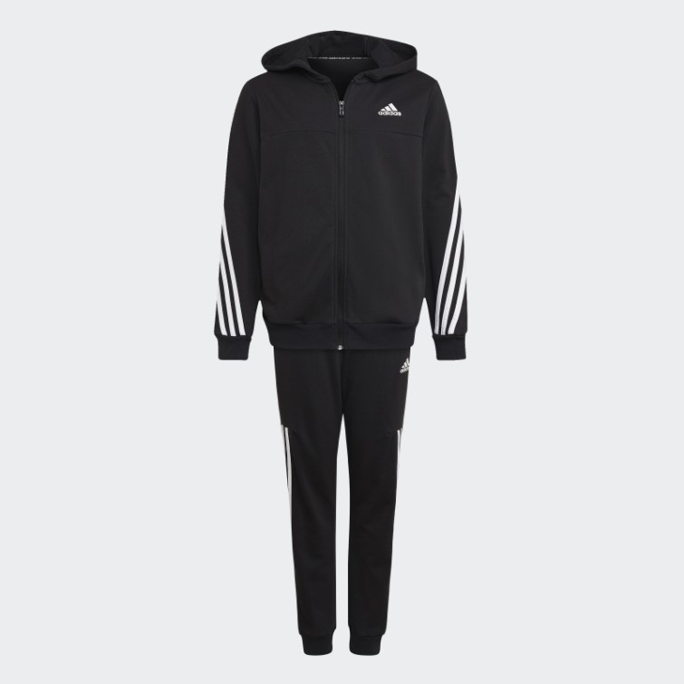 Adidas Survetement 3 Bandes Blanc