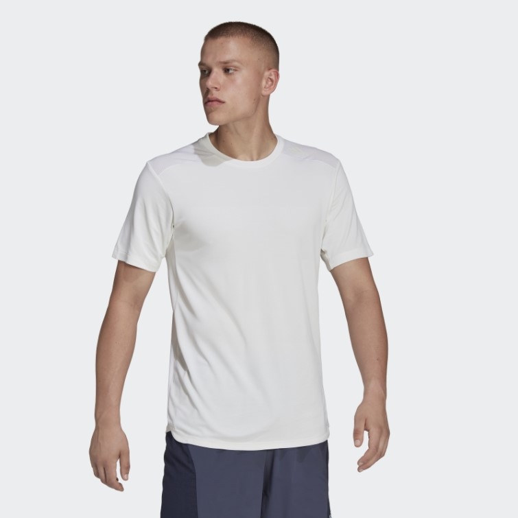 Adidas Blanc Conçu Pour L'entraînement Heat.rdy Hiit Tee