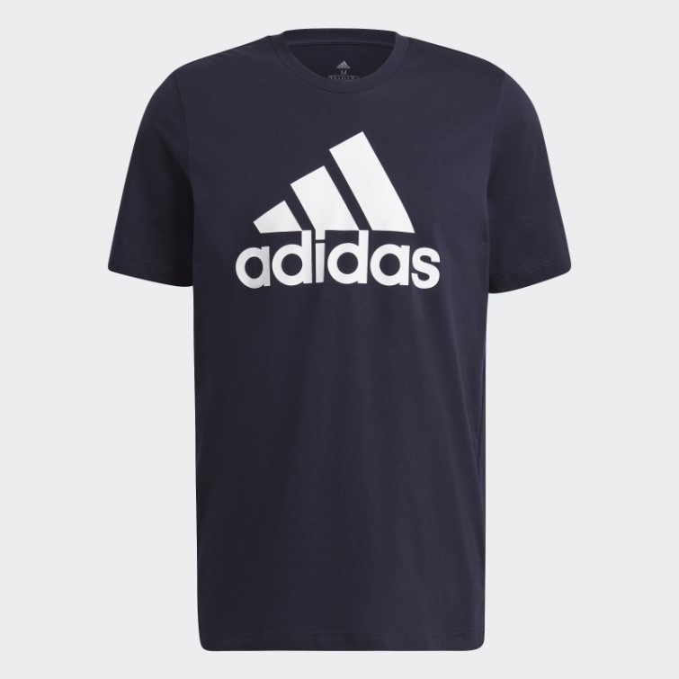 Adidas Essentials T-shirt à Gros Logo Blanc Fashion