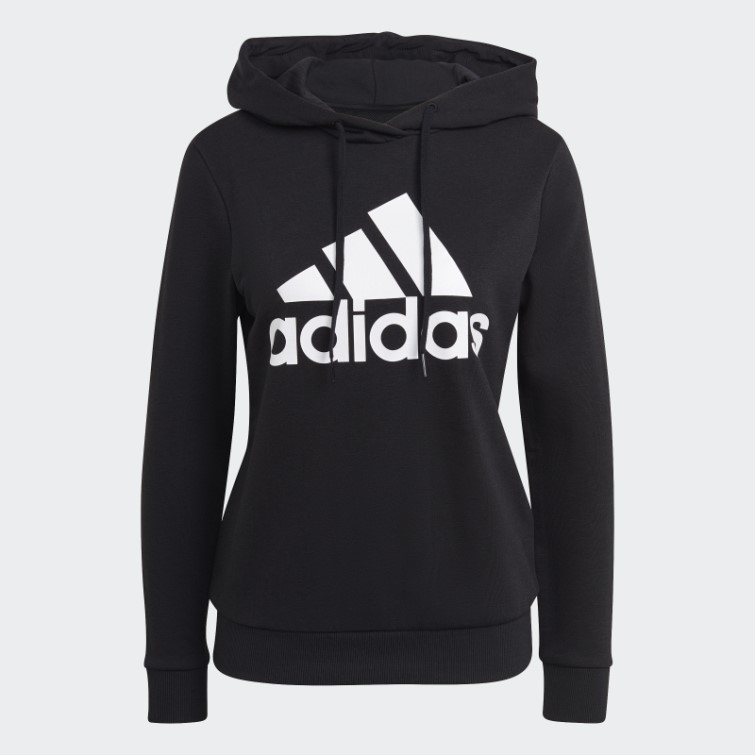 Sweat à Capuche Décontracté Logo Essentials Noir Adidas