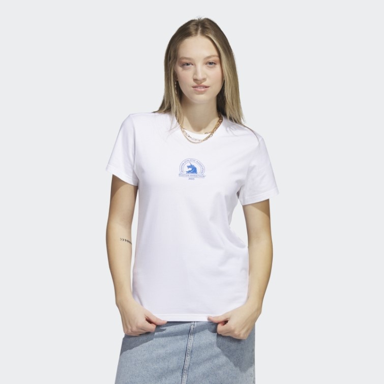T-shirt Graphique Boston Marathon 2023 Blanc Adidas