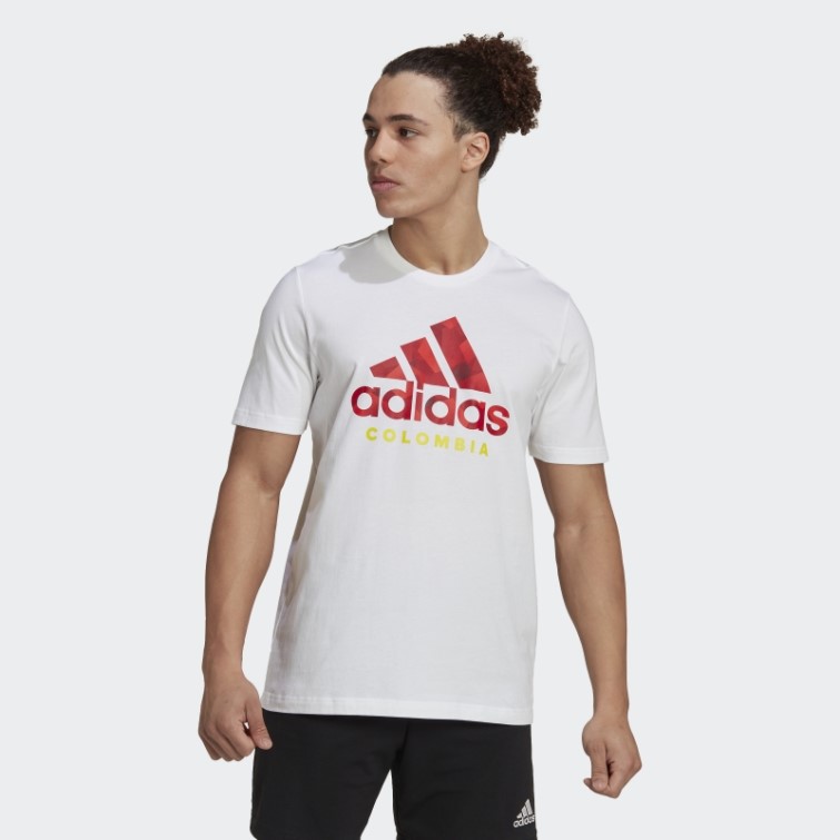 Colombie Graphique Tee Blanc Adidas