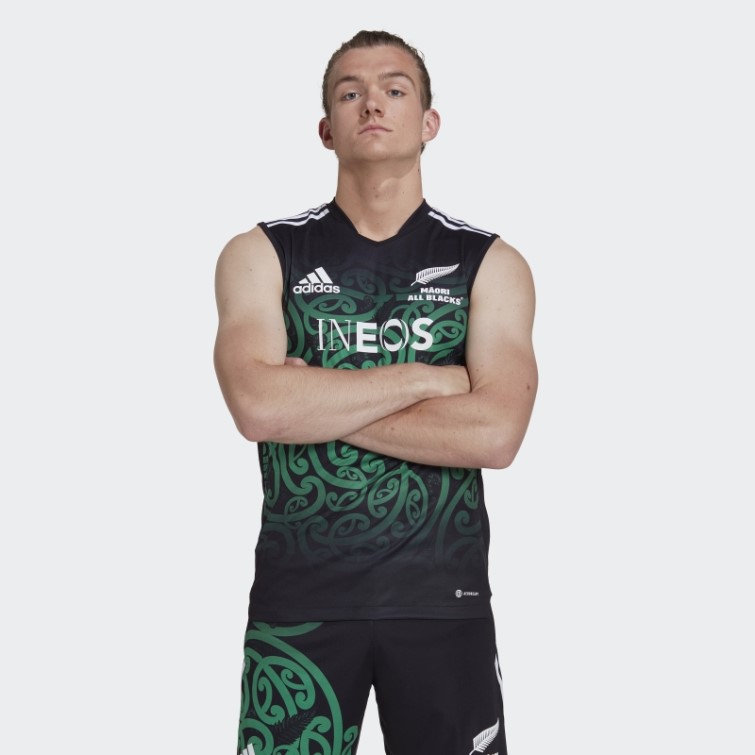 Adidas Maori All Blacks Maillot De Rugby Performance Noir