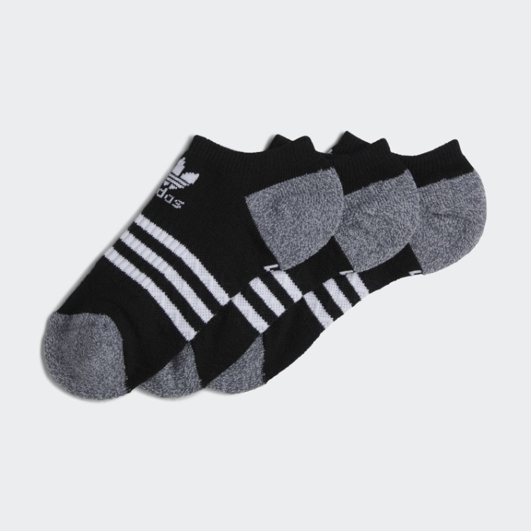 Roller No-show Chaussettes 3 Paires Adidas Fashion Noir
