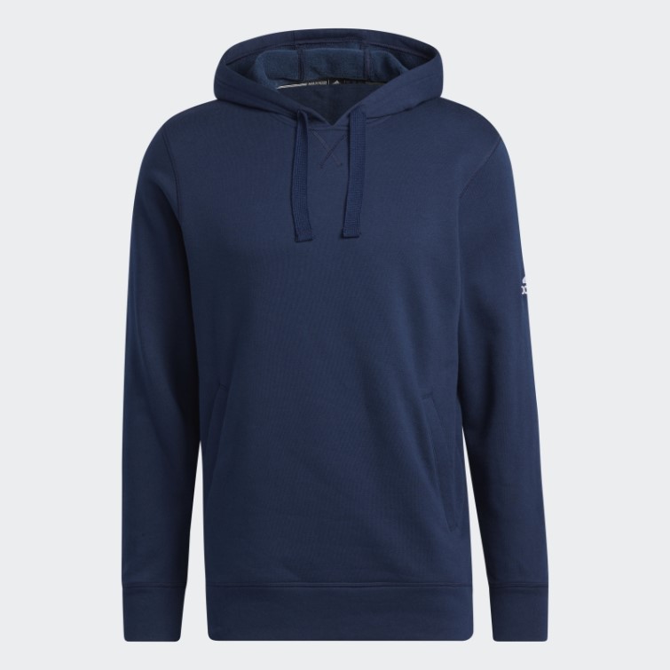 Adidas Sweat à Capuche En Molleton Bleu Marine Mode