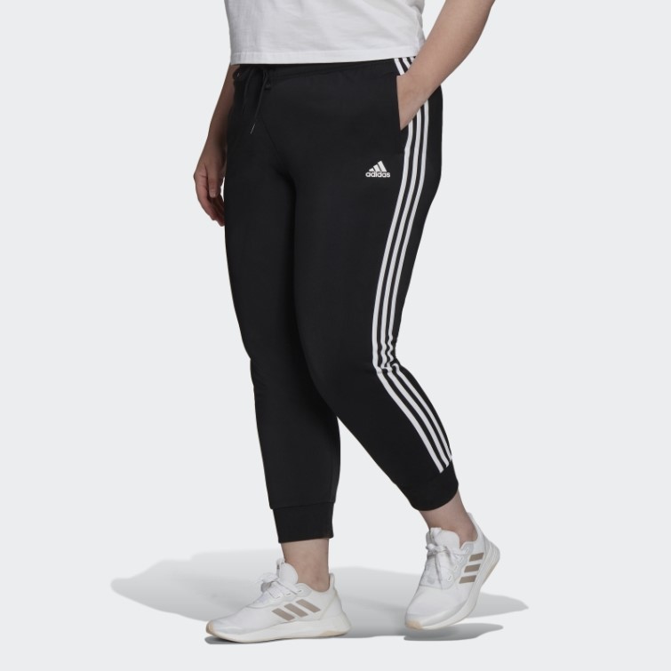 Pantalon De Survêtement Slim Fuselé à 3 Bandes Essentials Warm-up (grande Taille) Noir Adidas