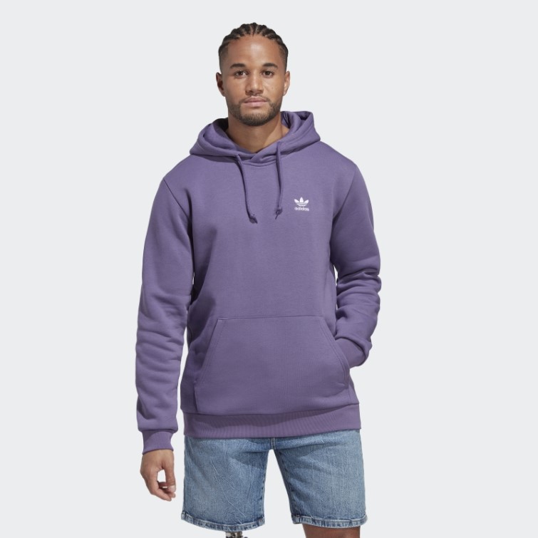 Sweat à Capuche Trèfle Essentials Violet Tech Adidas