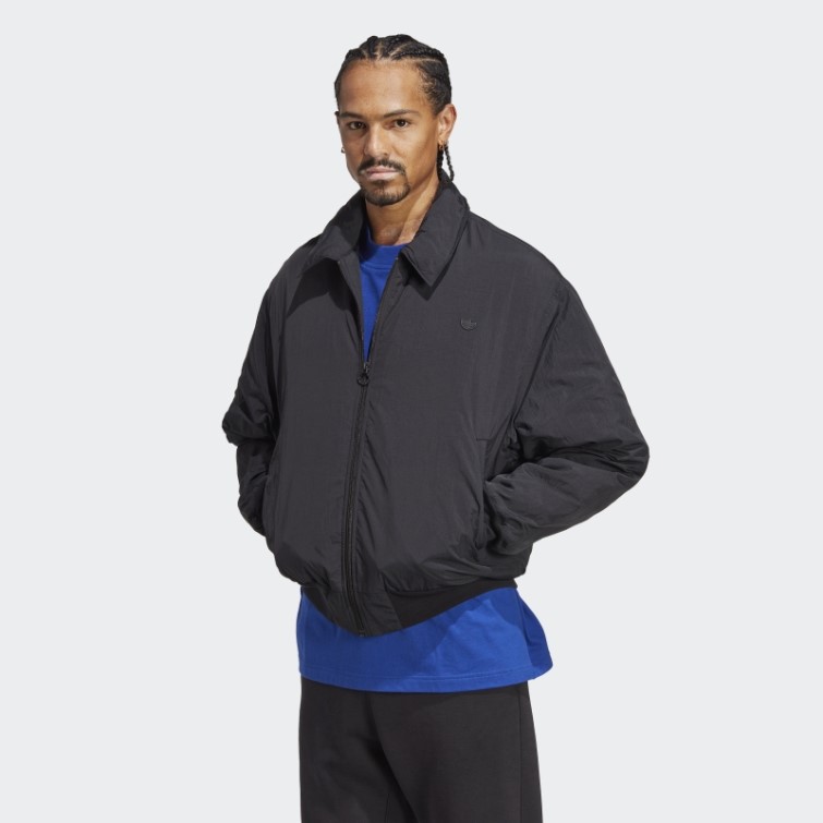 Veste En Nylon Froissé Adidas Premium Essentials Noir