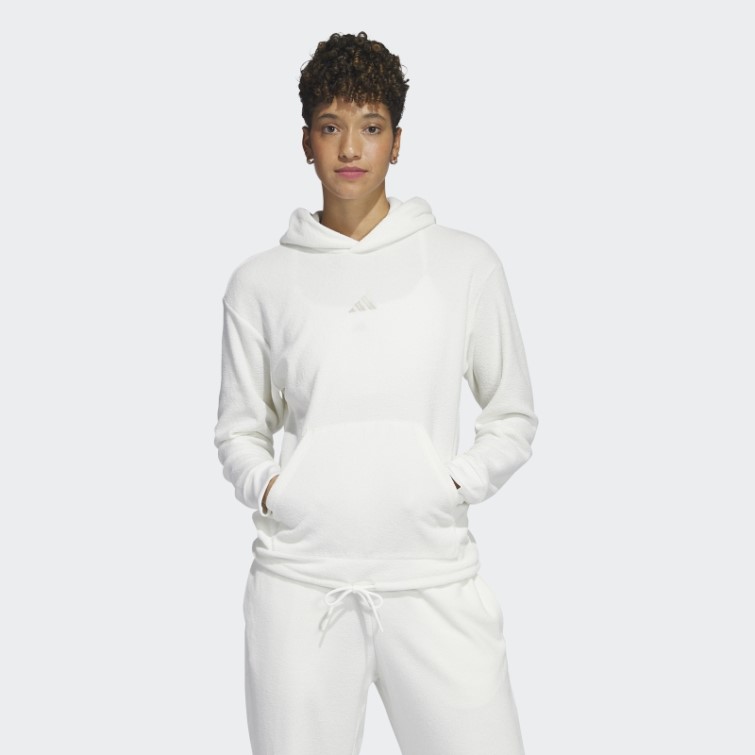 Select Sweat à Capuche Court Blanc Adidas