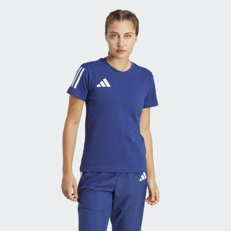 Adidas France Coton Graphique T-shirt Victoire Bleu