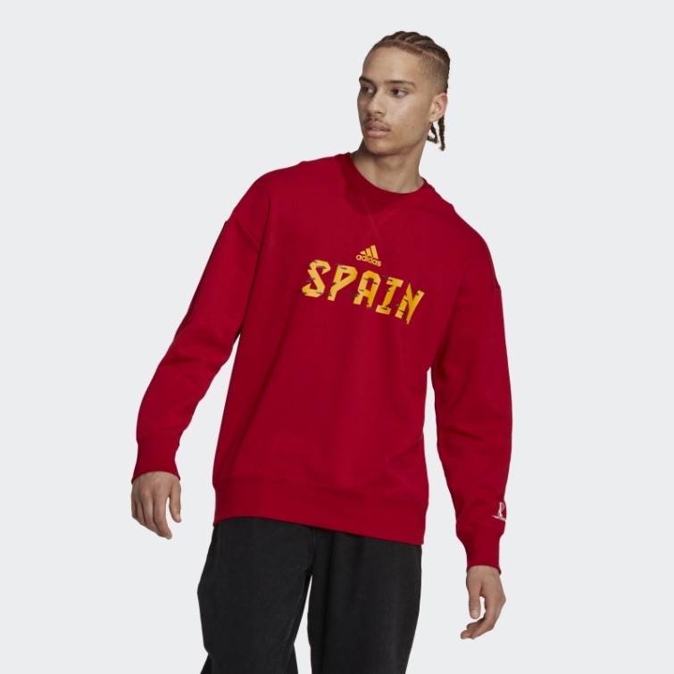 Sweat Coupe Du Monde Fifa 2022 Espagne Rouge Adidas