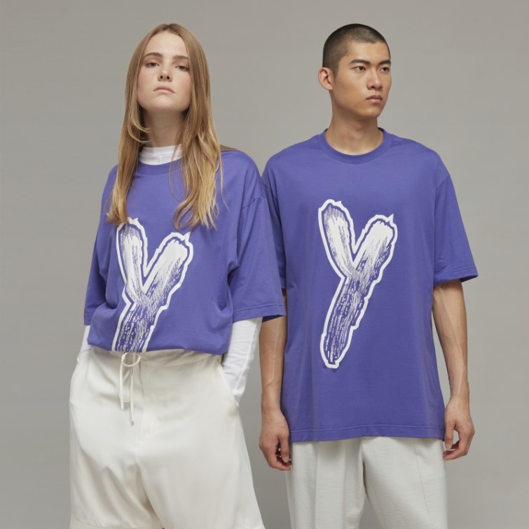 T-shirt à Manches Courtes Avec Logo Graphique Adidas Y-3 Fashion