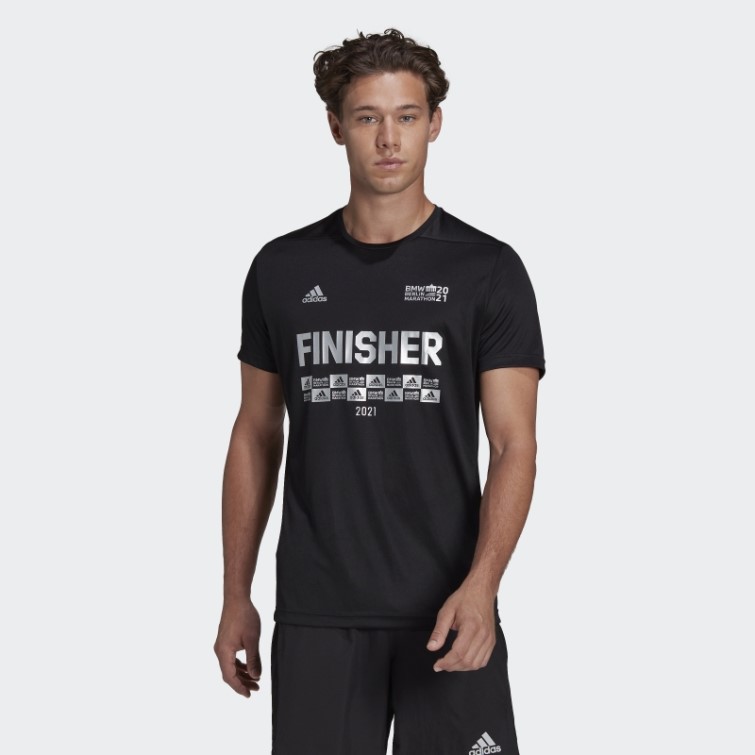T-shirt Berlin Marathon Finisher Adidas Noir