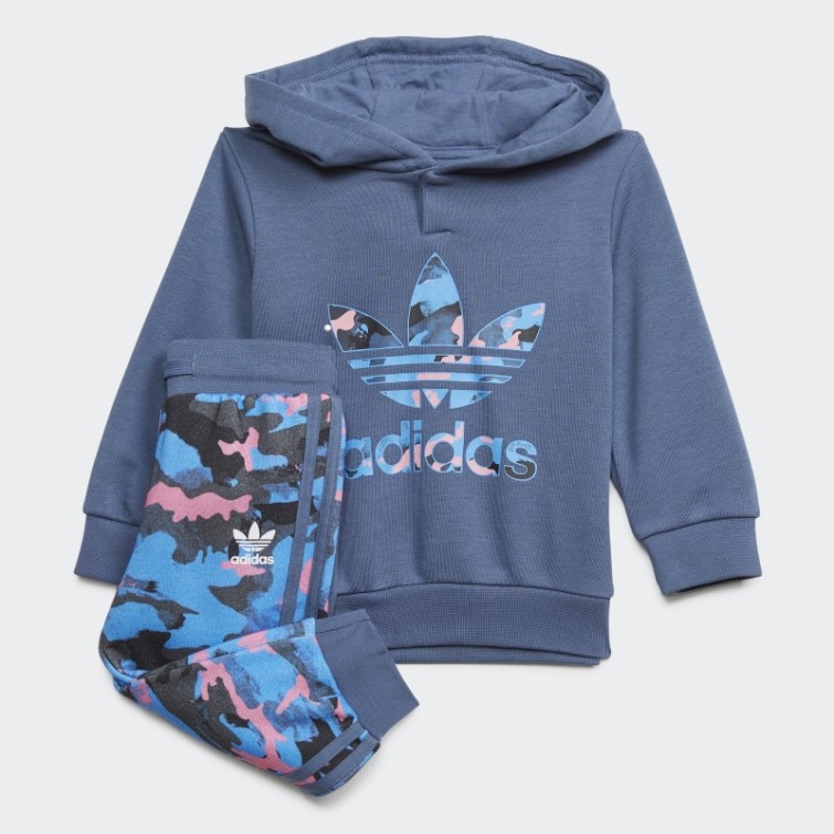Adidas Sweat à Capuche Camo Set Acier