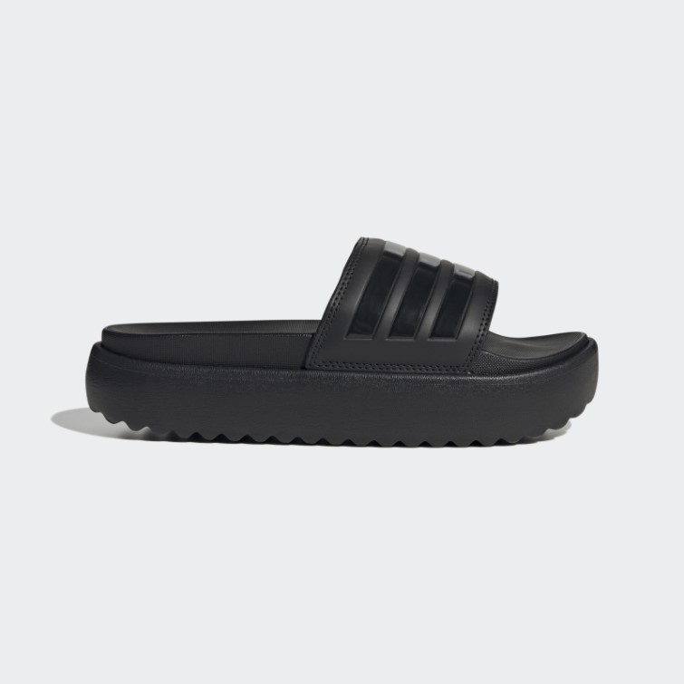 Claquettes à Plateforme Adilette Noires Adidas