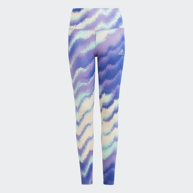 Legging Imprimé Taille Haute Dance Aeroready Orange Adidas
