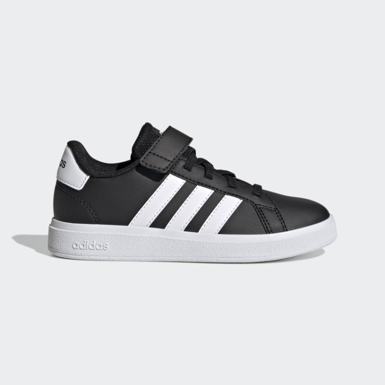Adidas Grand Court Elastic Lace And Top Strap Chaussures Blanc