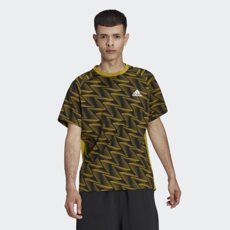 Adidas Olive Conçu Pour Le T-shirt De Voyage Gameday