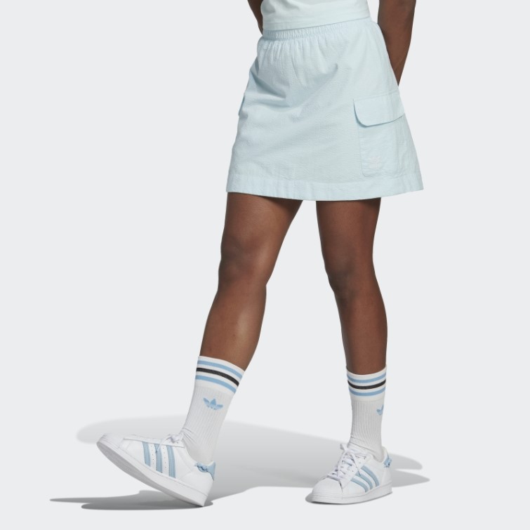 Jupe Popeline Adicolor Classics Bleu Adidas