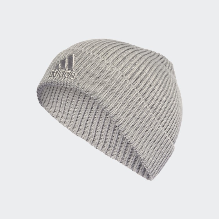 Adidas Bonnet Logo Bicolore Gris Moyen