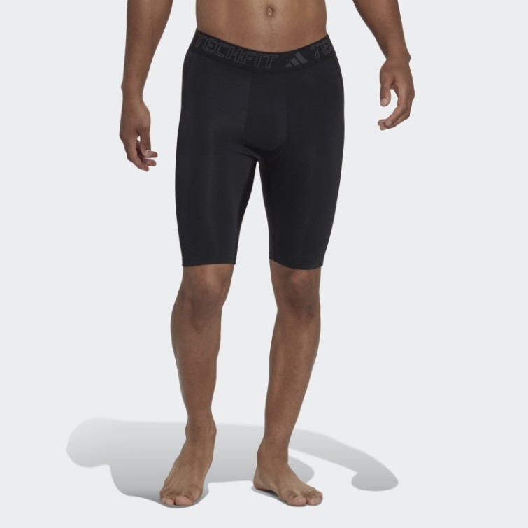 Adidas Collants Courts D'entrainement Techfit Noir