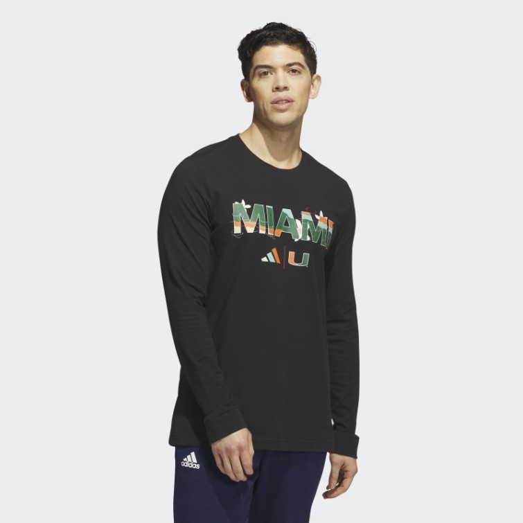 Adidas Hurricanes T-shirt Manches Longues Noir