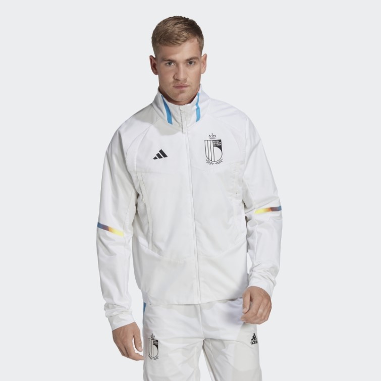 Veste Adidas Belgium Game Day Anthem Blanche