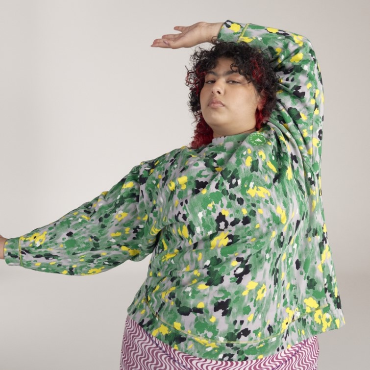 Adidas By Stella Mccartney Sweat à Imprimé Floral - Grande Taille Blanc Chaud