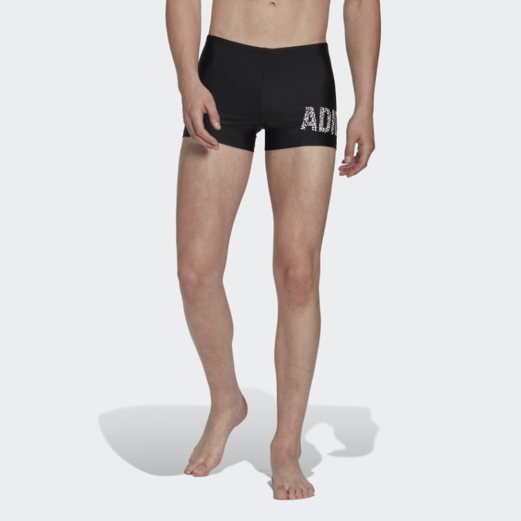 Boxer De Bain Adidas Wording Noir