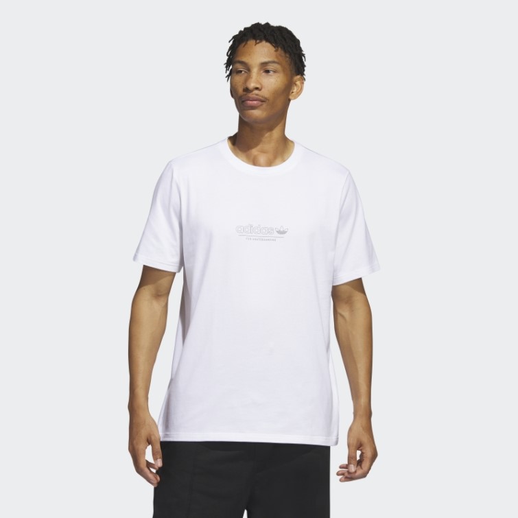 Adidas 4.0 Strike Through T-shirt Blanc