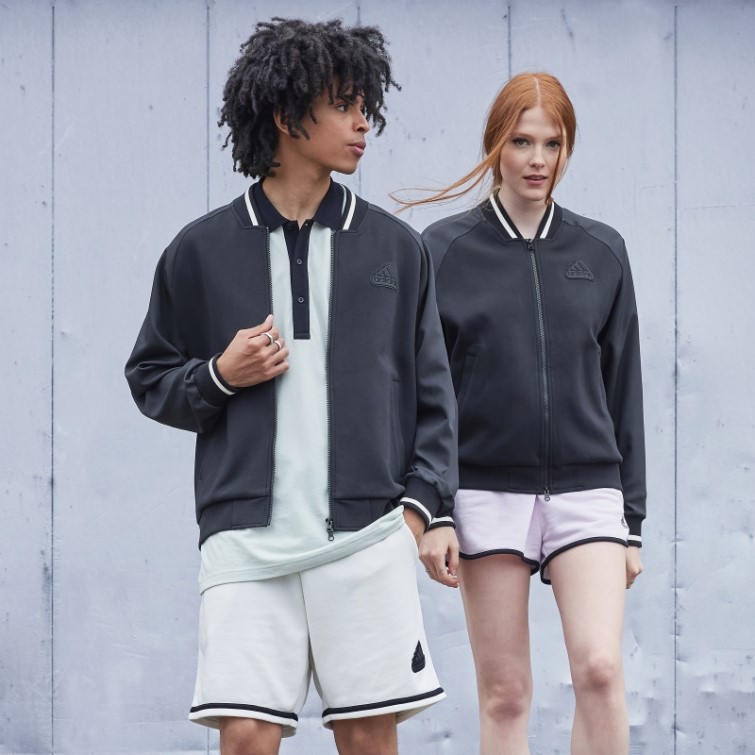 Adidas Blouson Aviateur Noir Imprimé (genre Neutre) Mode
