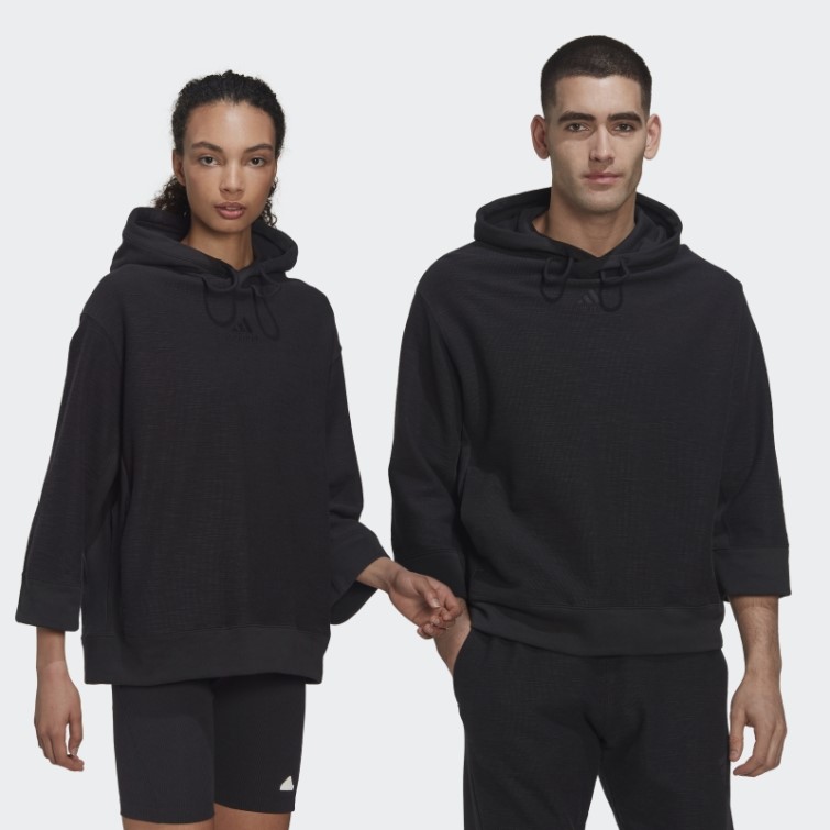 Sweat à Capuche En Molleton Inversé (non Genré) Adidas Noir