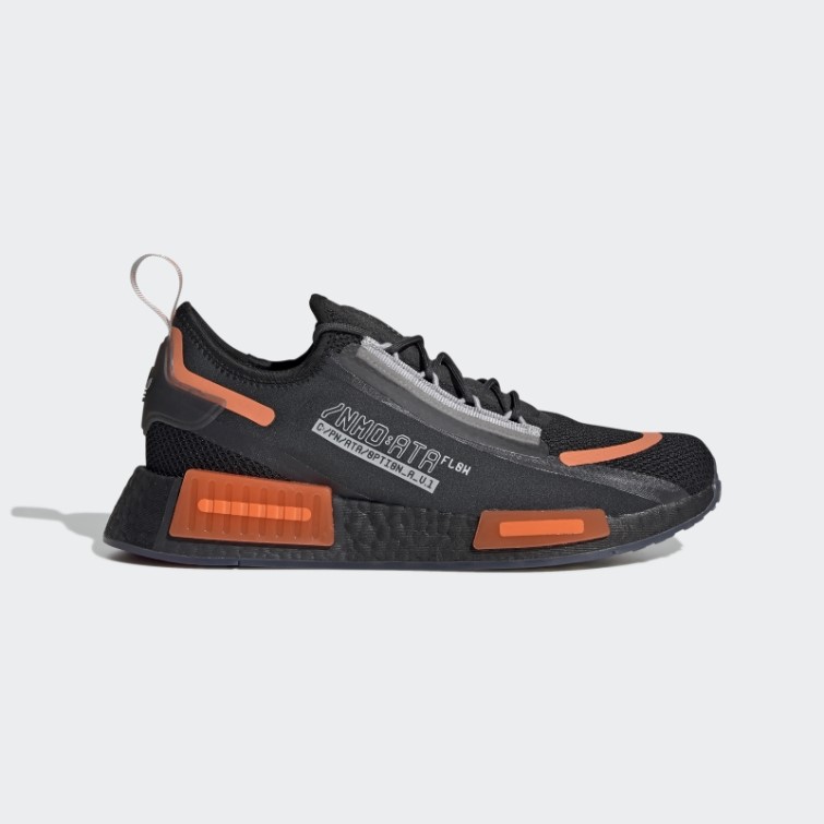 Noir/carbone/orange